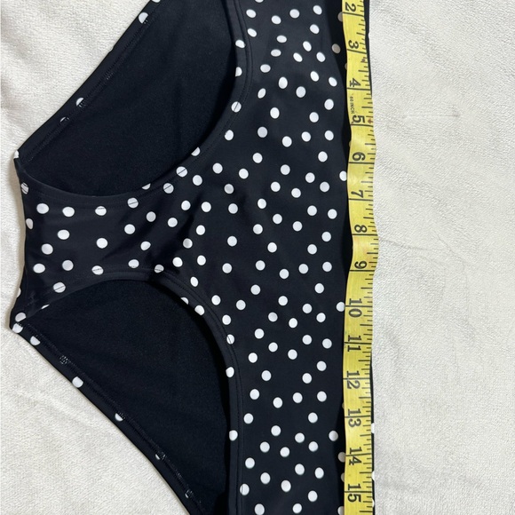 NWT Adore me black with dots Swim bottom Large - Picture 2 of 5